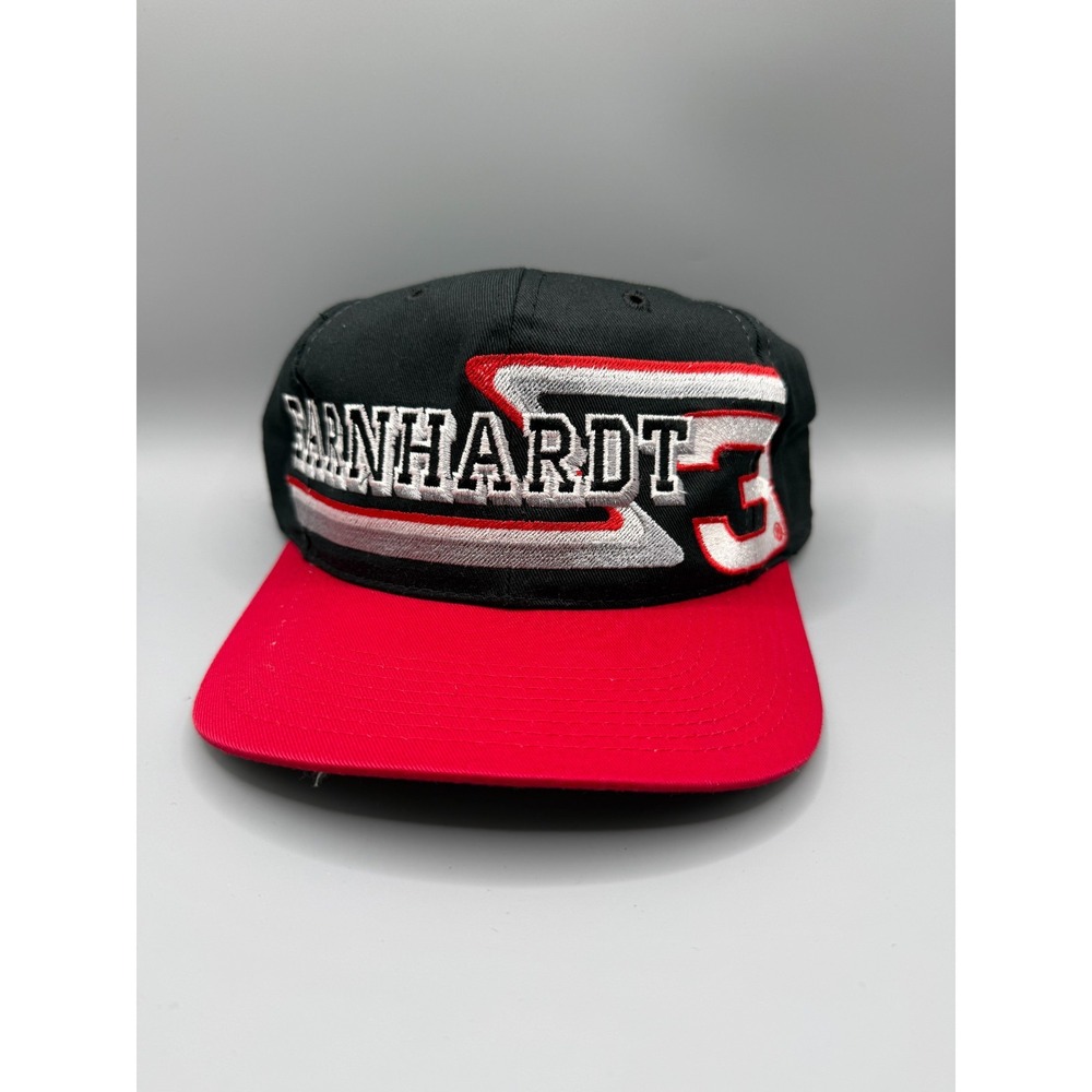 Vintage 1998 Dale Earnhardt Sr #3 NASCAR 50th Anniversary Snapback Hat Black Red